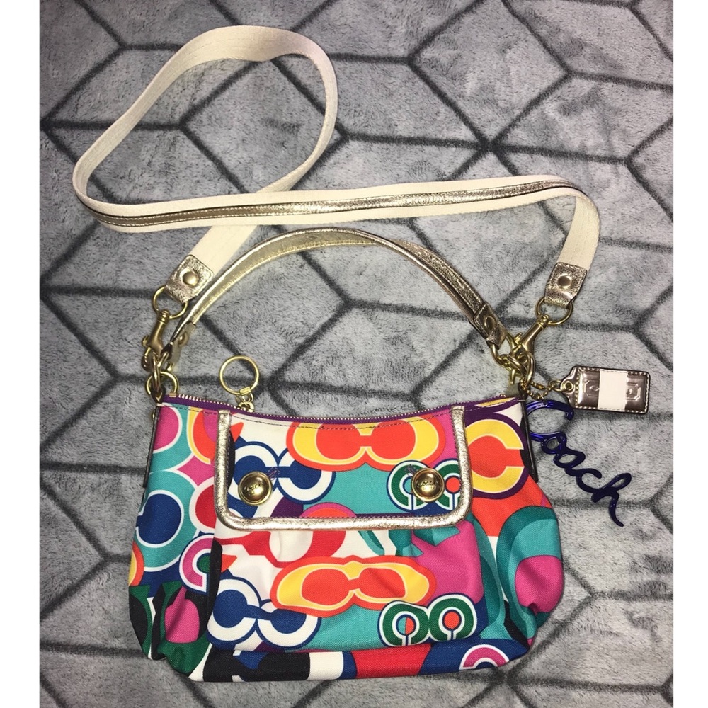 Coach Poppy Purse with Detachable Strap & Dustbag